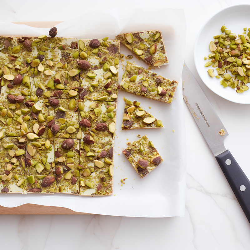 Sweet and Salty Pistachio Bark